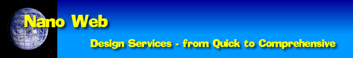 Nano Web - based in Hawke's Bay New Zealand - offers a full range of web services, from online business cards and single page sites to complete mutlti-page websites